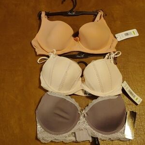 3 NWT Rene Rofe size 34B bras